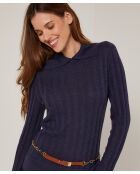 Pull Annabelle en Laine mélangée bleu denim