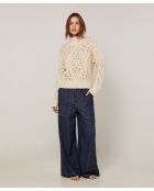 Pull Ivanna en Laine mélangé blanc ivoire