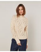 Pull Ivanna en Laine mélangé blanc ivoire