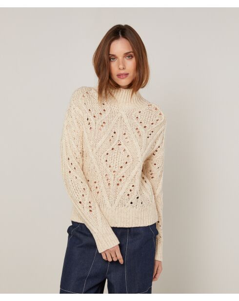 Pull Ivanna en Laine mélangé blanc ivoire