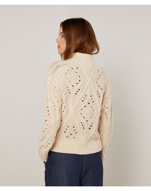 Pull Ivanna en Laine mélangé blanc ivoire