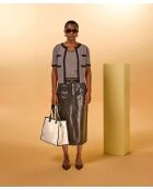 Cabas en Cuir Rogée beige