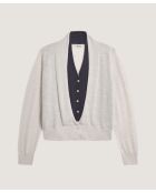 Gilet Marianne en Laine 2 En 1 blanc