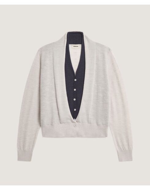 Gilet Marianne en Laine 2 En 1 blanc