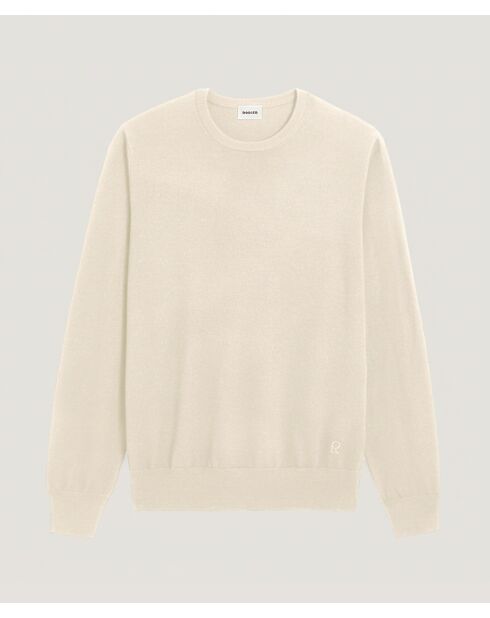 Pull Gustave 100% Laine blanc écru