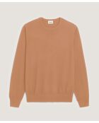 Pull Hubert 100% Laine marron camel