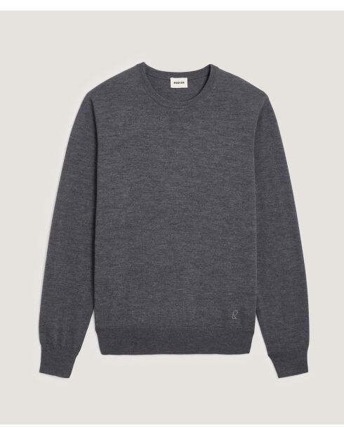 Pull Isaac 100% Laine gris foncé