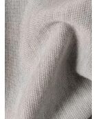 Pull Yvonne 100% laine sans manches col montant gris clair