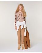 Pull Alina en Laine mélangée beige