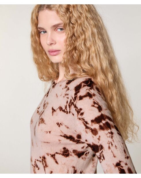 Pull Alina en Laine mélangée beige