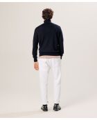 Pull Clément 100% laine col rond bleu nuit