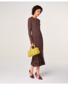 Robe Claire-Lise marron écorce