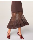 Robe Claire-Lise marron écorce