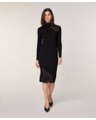 Robe Chérie en Laine mélangé noire