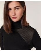 Robe Chérie en Laine mélangé noire