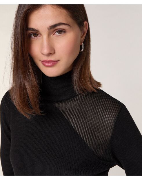 Robe Chérie en Laine mélangé noire