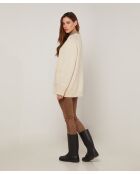 Gilet Elvina en Laine mélangé blanc ivoire