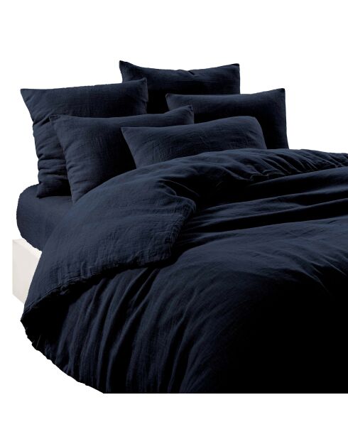 Drap Housse en Lin & Coton Limy Encre