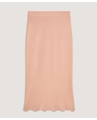 Jupe longue Oana rose poudre