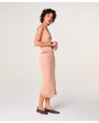 Jupe longue Oana rose poudre