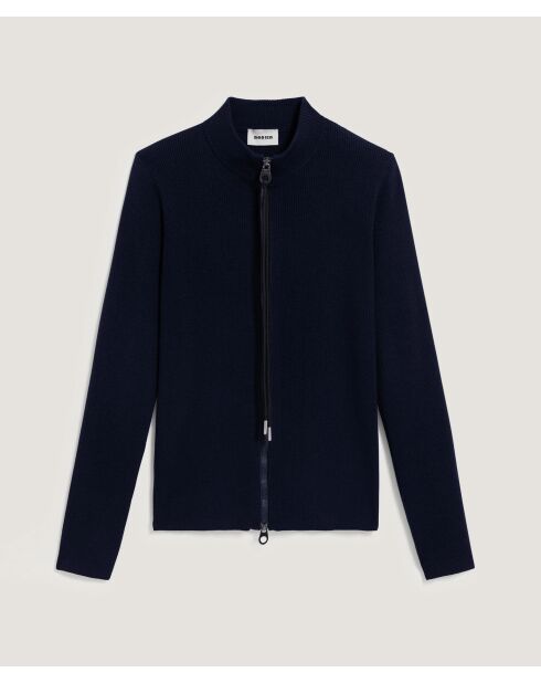 Gilet Denitsa zippé bleu nuit