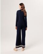 Gilet Denitsa zippé bleu nuit