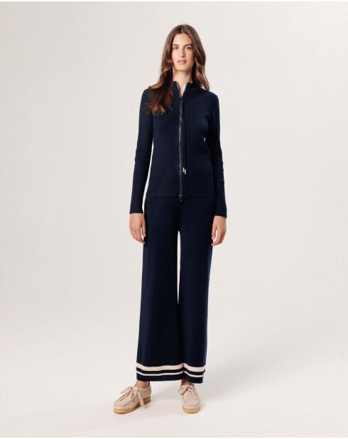 Gilet Denitsa zippé bleu nuit