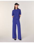 Polo Arianne 100% Laine  bleu outremer