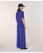 Polo Arianne 100% Laine  bleu outremer