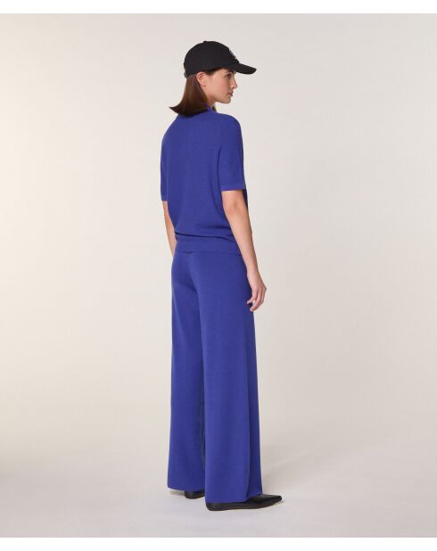 Polo Arianne 100% Laine  bleu outremer