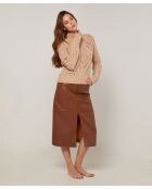 Pull Cindy en Coton & Laine beige ficelle