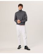 Pull Émile 100% laine col rond gris foncé