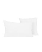 Housse de coussin en Lin & Coton  Limy Blanches