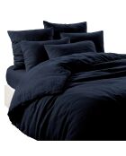 Housse de couette en Lin & Coton  Finition Bouton Nacre Limy Encre