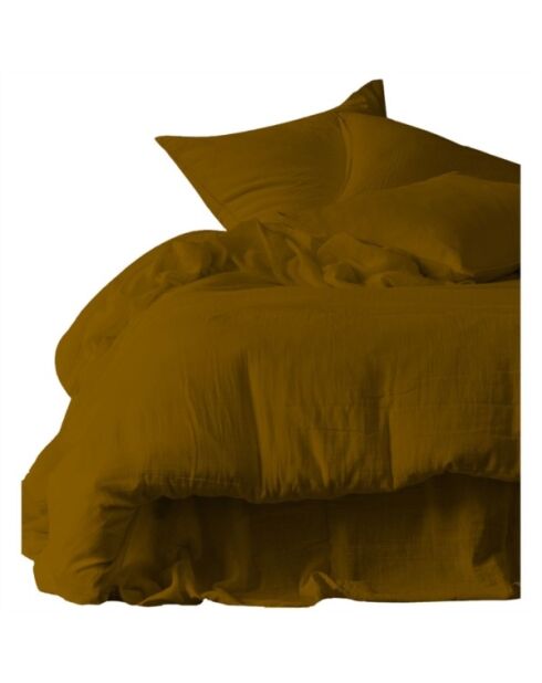 Drap housse en Lin & Coton Limy Gold