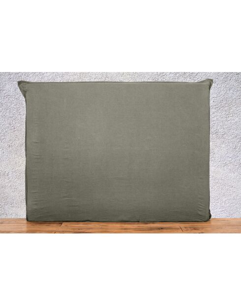 Housse de coussin en Lin & Coton Limy Kaki