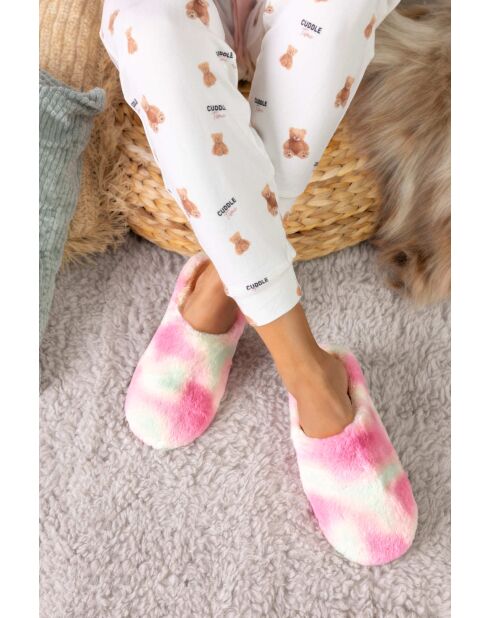 Chaussons Emie roses