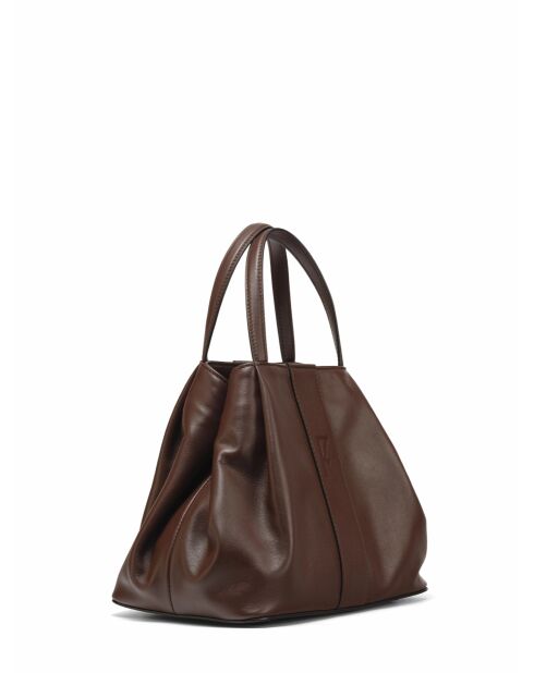 Sac en Cuir Pin Marron - 20,5x26,5x15,5 cm
