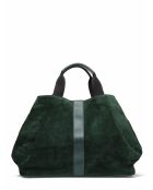 Sac en Velours de Cuir Pinasse Eucalyptus - 65x34x26 cm