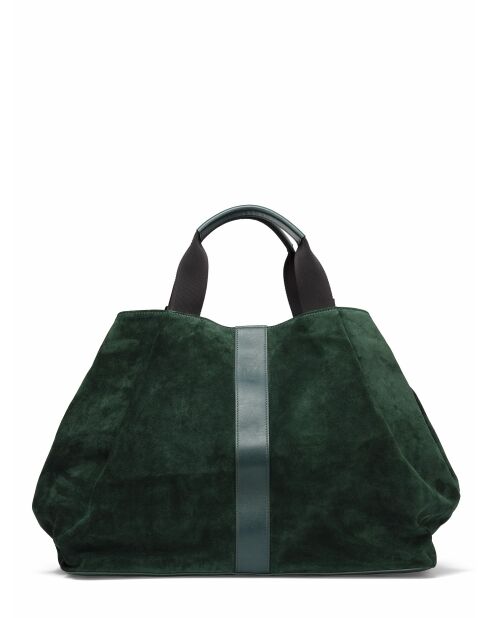 Sac en Velours de Cuir Pinasse Eucalyptus - 65x34x26 cm