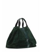 Sac en Velours de Cuir Pinasse Eucalyptus - 65x34x26 cm