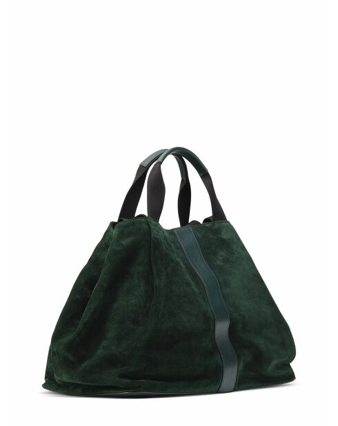 Sac en Velours de Cuir Pinasse Eucalyptus - 65x34x26 cm