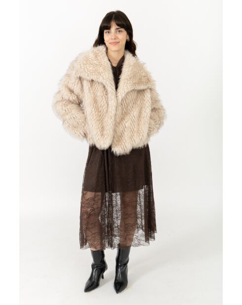 Fausse fourrure Juliette beige