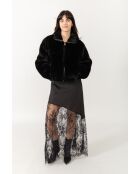 Fausse fourrure noire