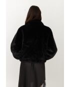 Fausse fourrure noire