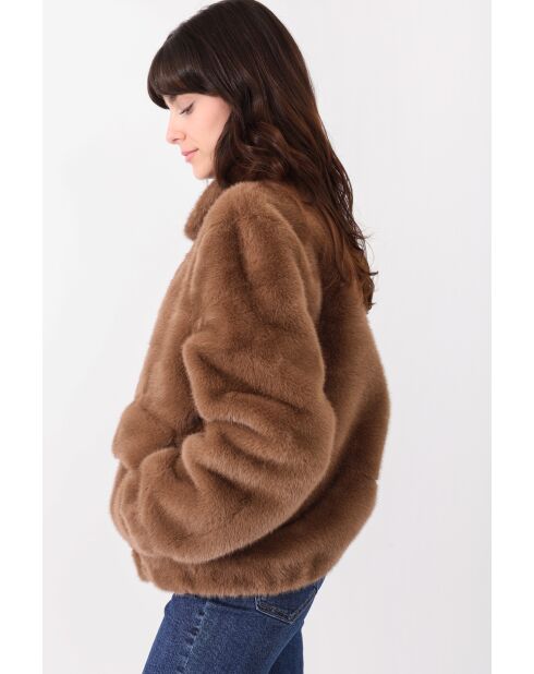 Fausse fourrure Martine chocolat