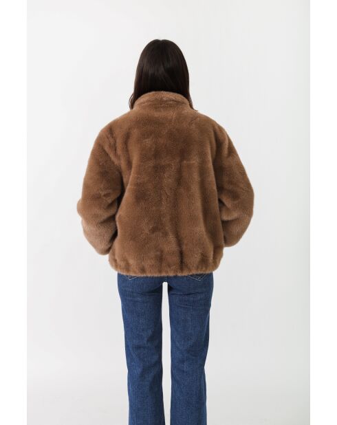 Fausse fourrure Martine chocolat