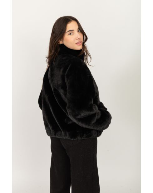 Fausse fourrure Martine noire