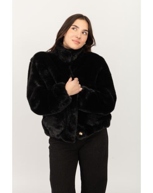 Fausse fourrure Martine noire
