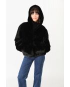 Fausse fourrure noire